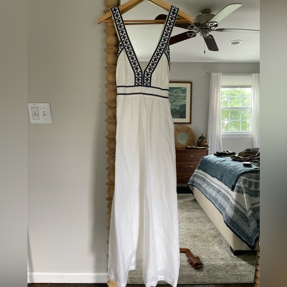 J. Crew White and Black Maxi Dress - Picture 9 of 11